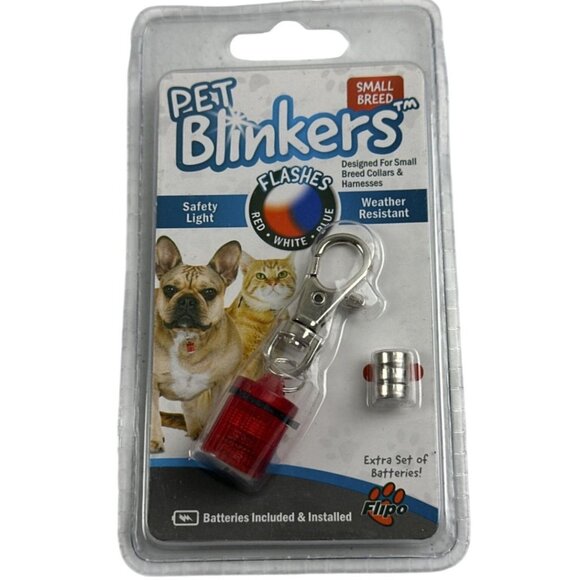 Pet Blinkers Set of 3 Small Safety Light For Small Breed Collars & Harnesses - Picture 1 of 3